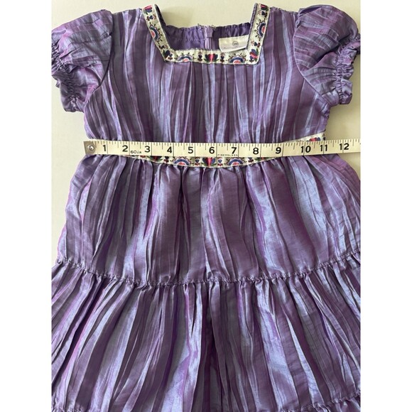 Hanna Andersson Short Sleeve Purple Dress Size 100 US Size 4 With Trim - Picture 11 of 13